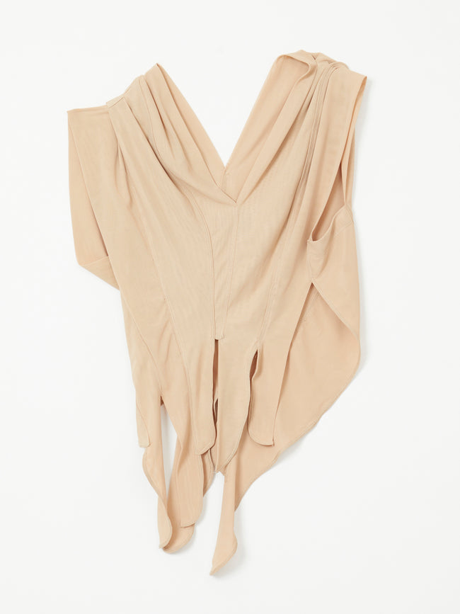 nude mesh top