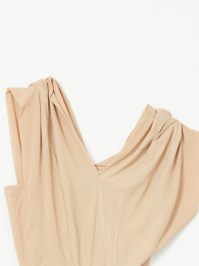 nude mesh top