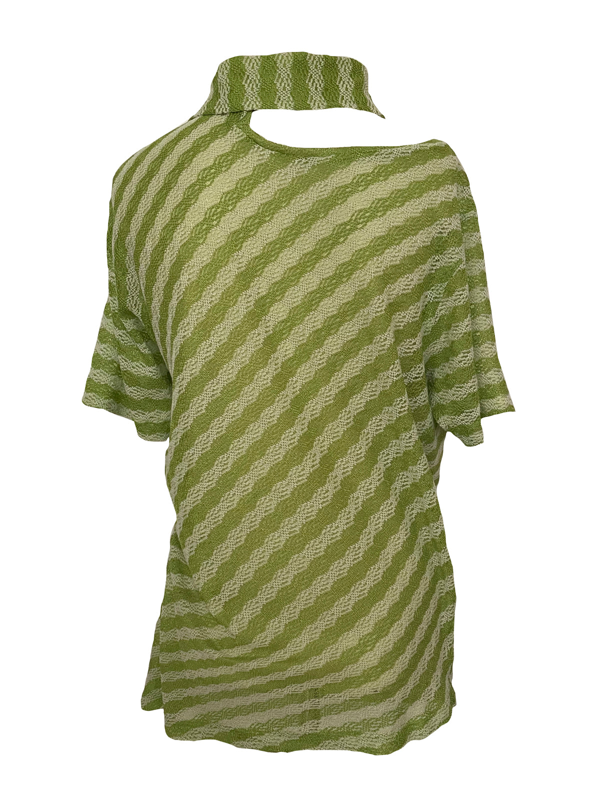 GREEN ASYMETRIC POLO