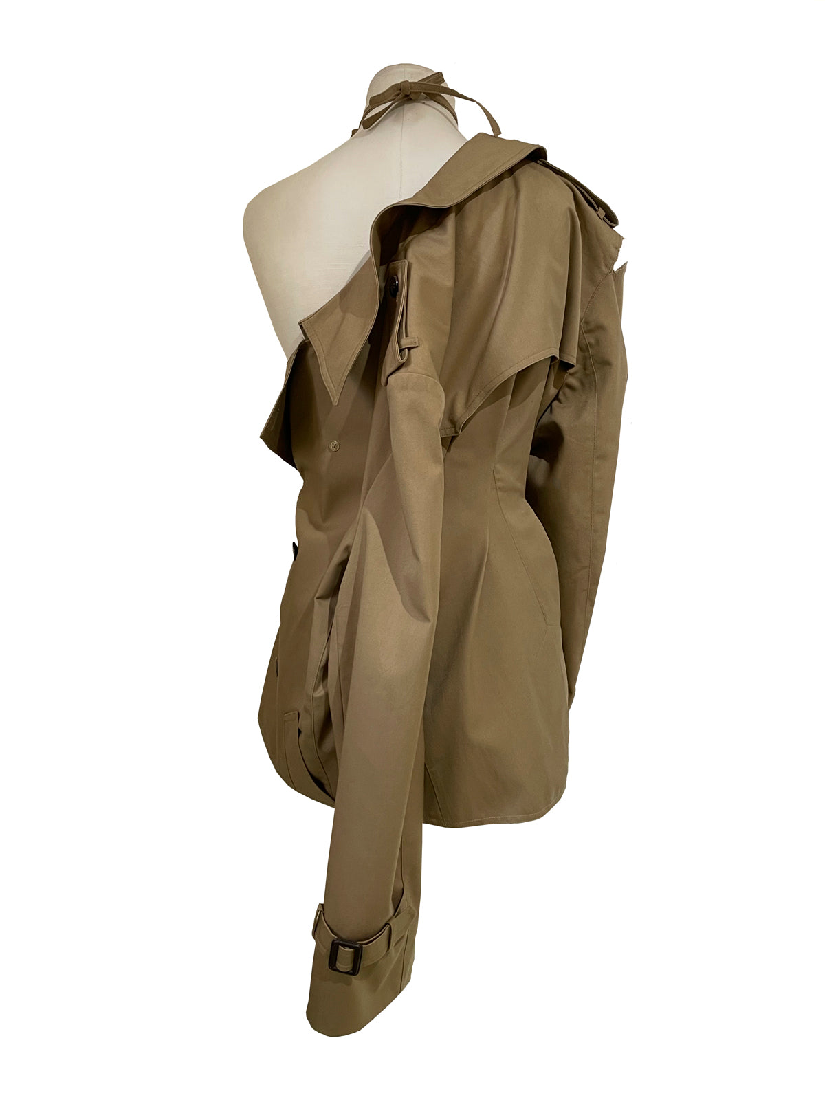 vestido gabardina
