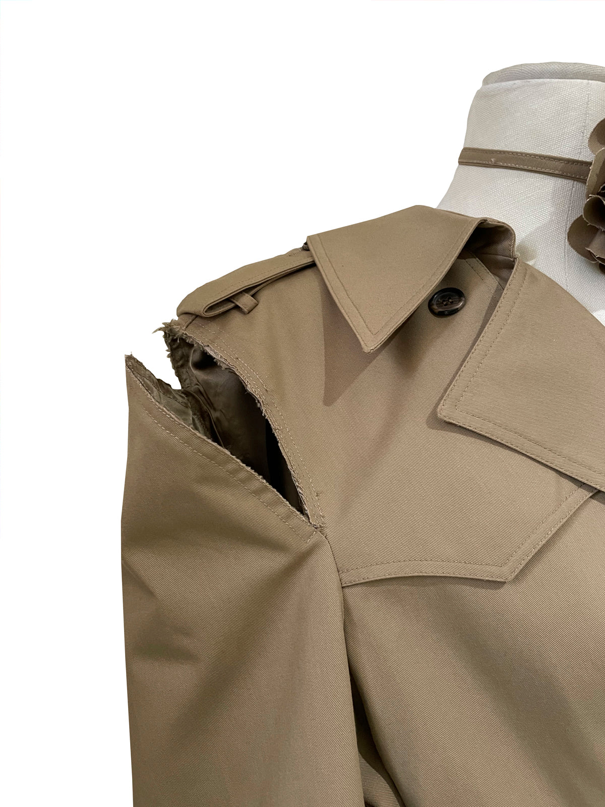vestido gabardina