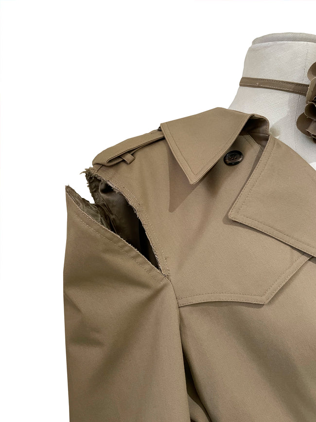 vestido gabardina