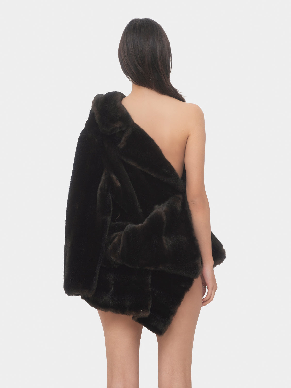 sonatas faux-mink dress
