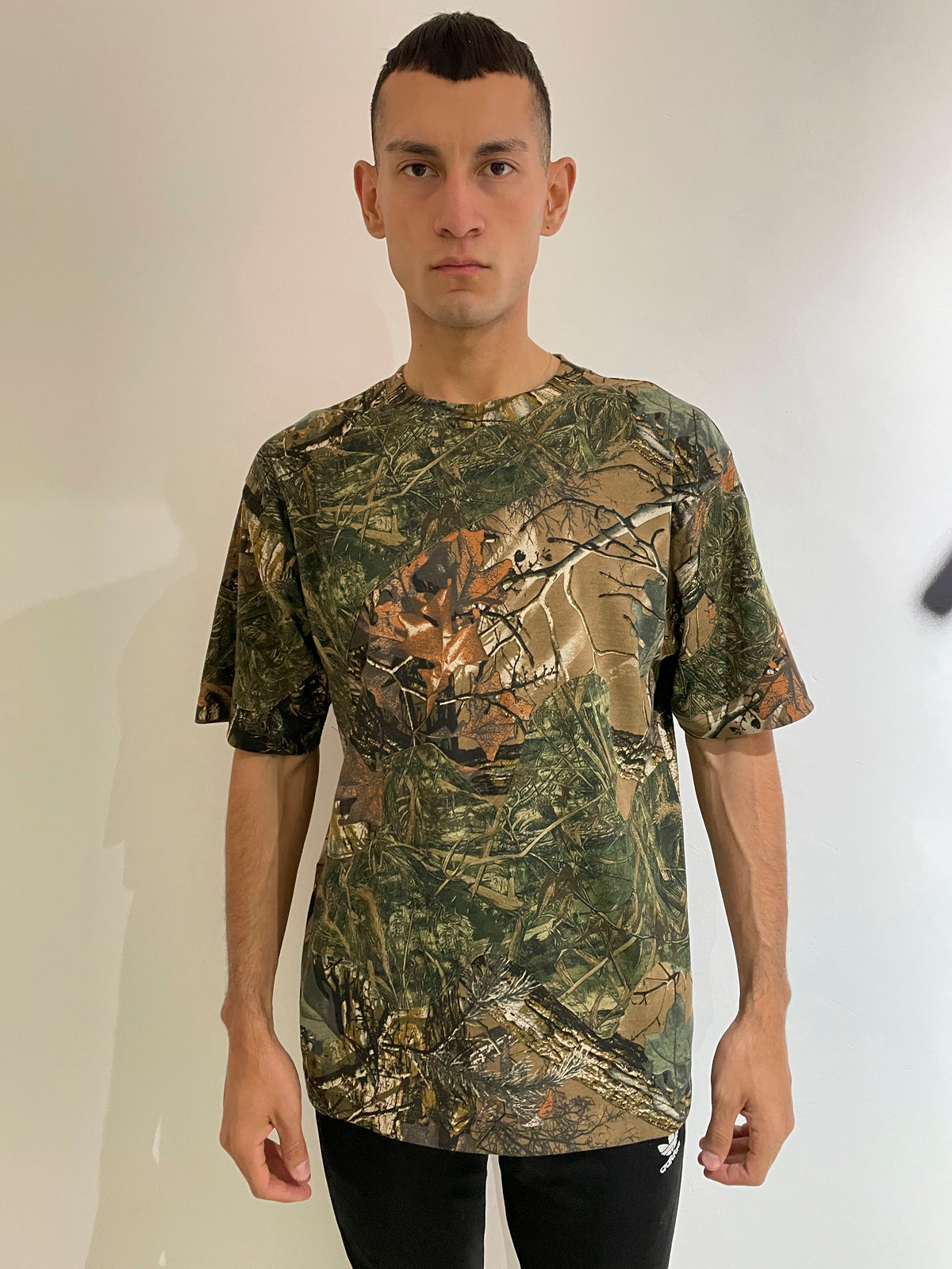 CAMO-COLLAGE TOP